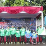 Kirab api/ torch relay PORDA XVI dan PEPARDA III tahun 2022